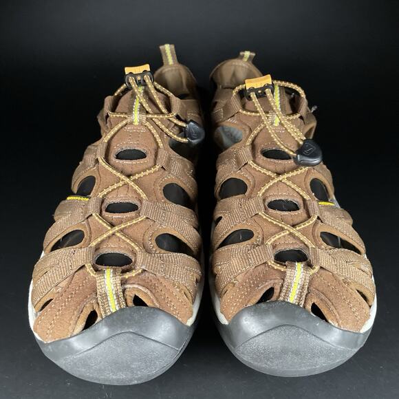 Keen Newport Men’s 11 Brown Leather Slip On Hiking Outdoor Waterproof Sandal EUC - Picture 2 of 9